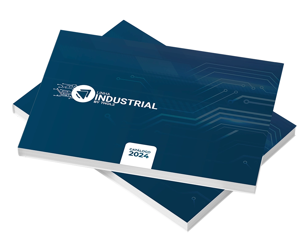 Catálogo de produtos Tholz Industrial com a linha completa de soluções para automação e controle industrial.