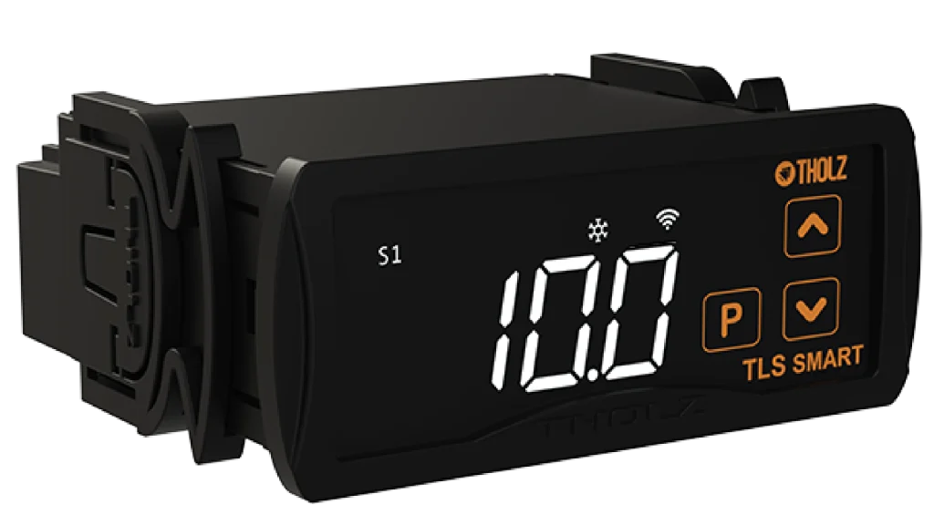 TLS Smart Tholz, termostato digital para controle de refrigeração com interface intuitiva e display de alta visibilidade.